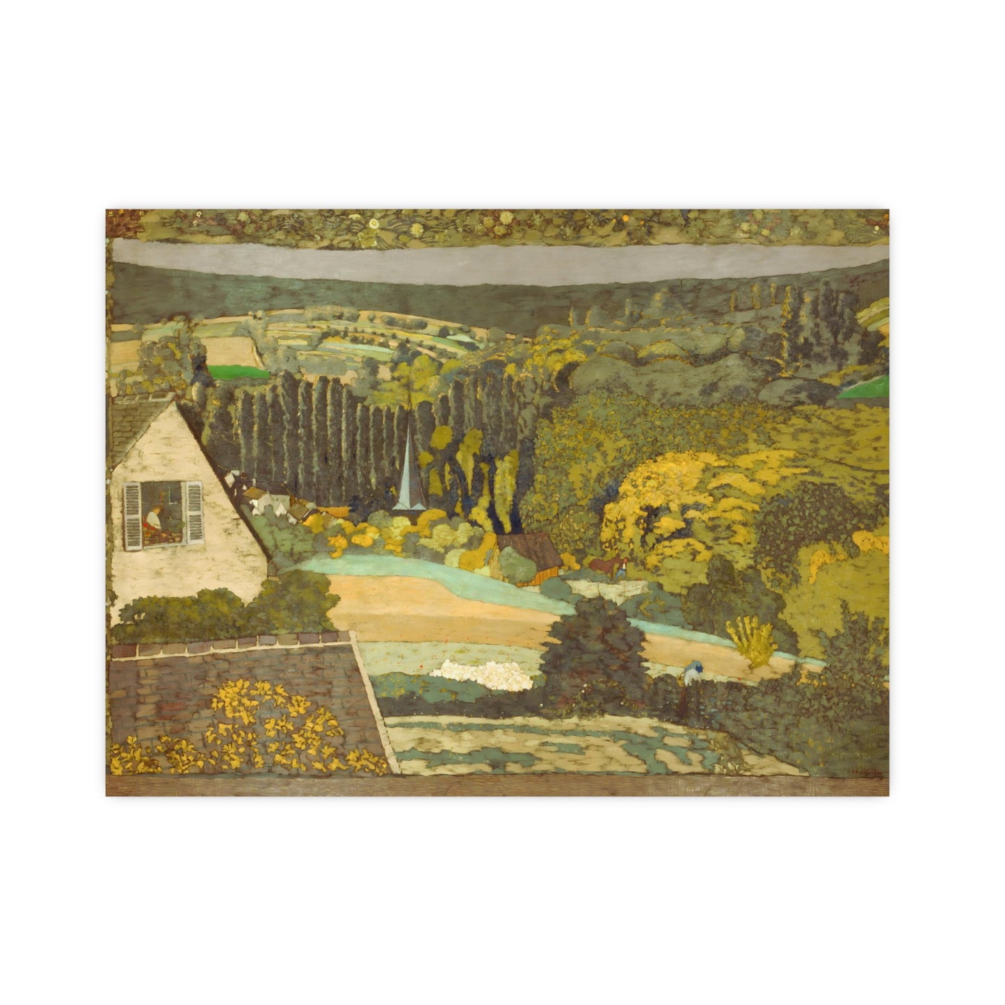 Woods Overlooking Wall Print