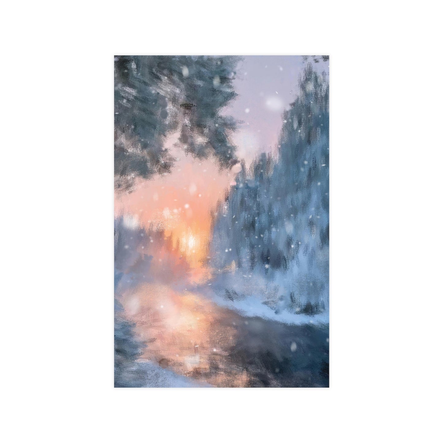Abstract Winter Art