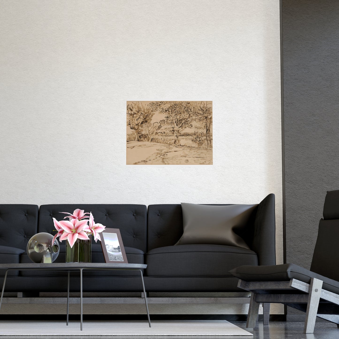 Vintage Arles Landscape Wall Prints