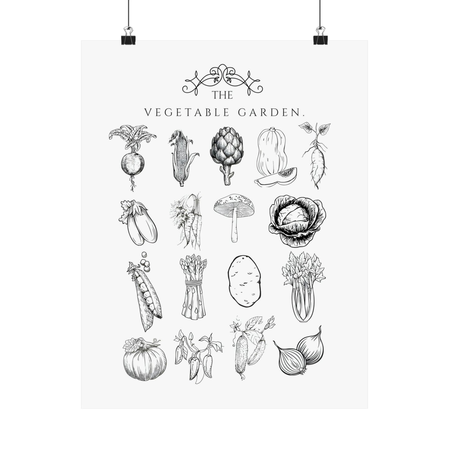 Vegetables Garden Wall Print