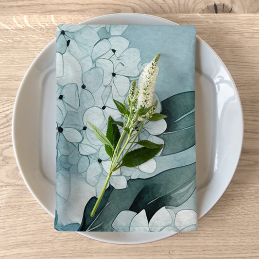 Hydrangea Floral Napkins