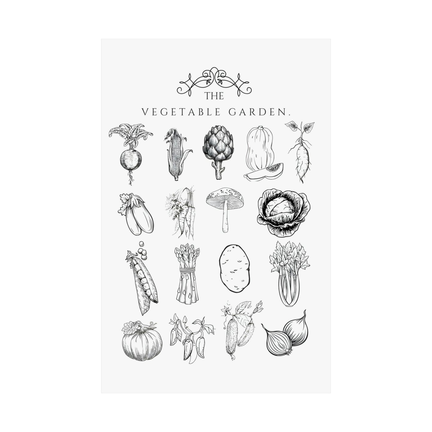 Vegetables Garden Wall Print