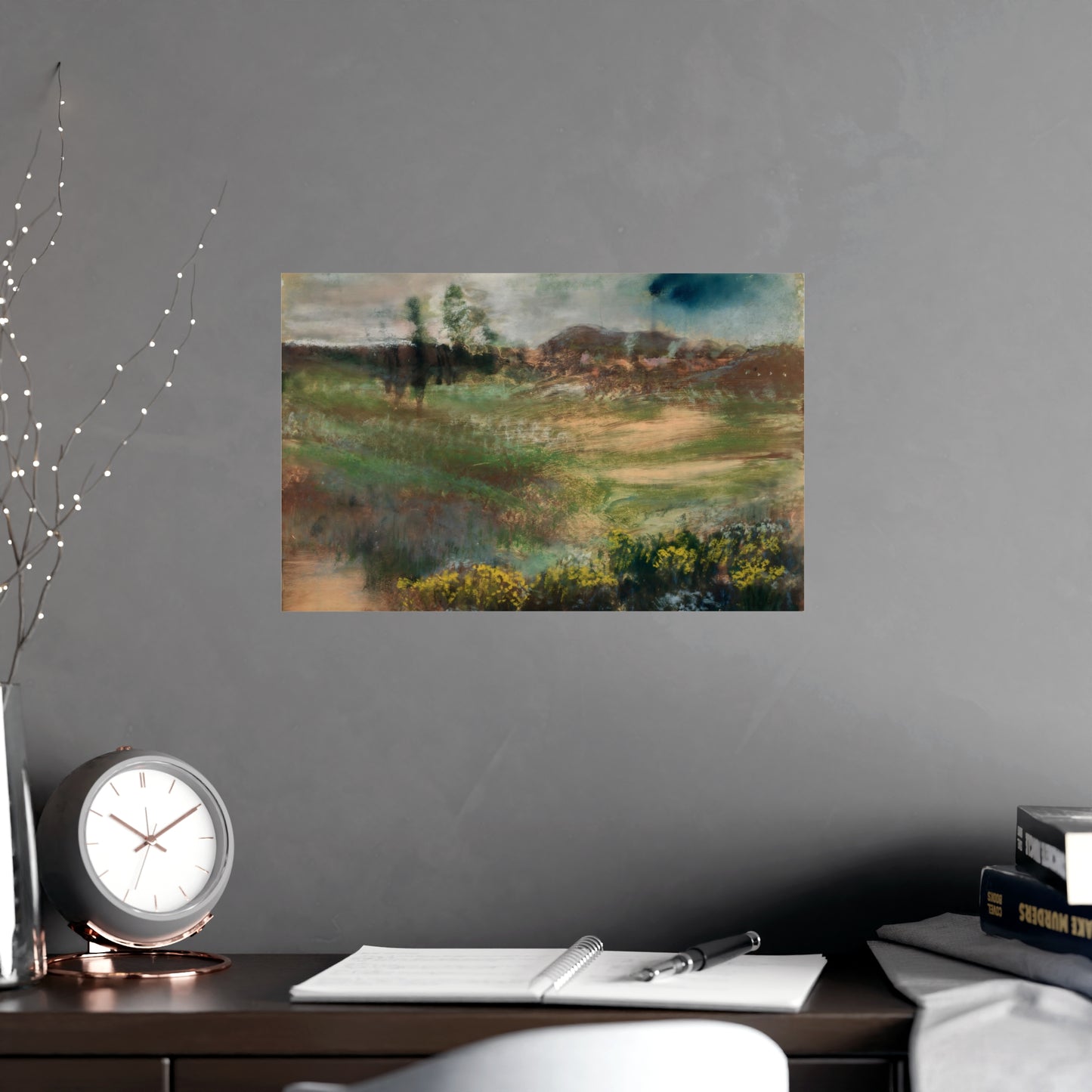 Garden with Smokestacks Wall Prints