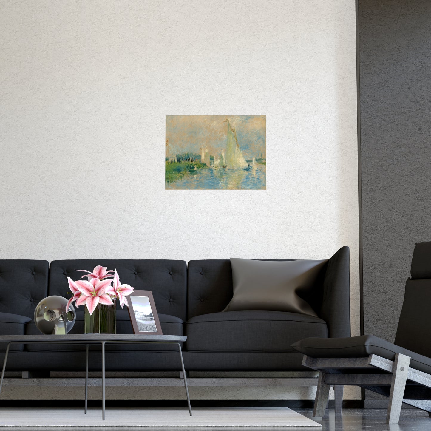 Abstract By The Lake Print