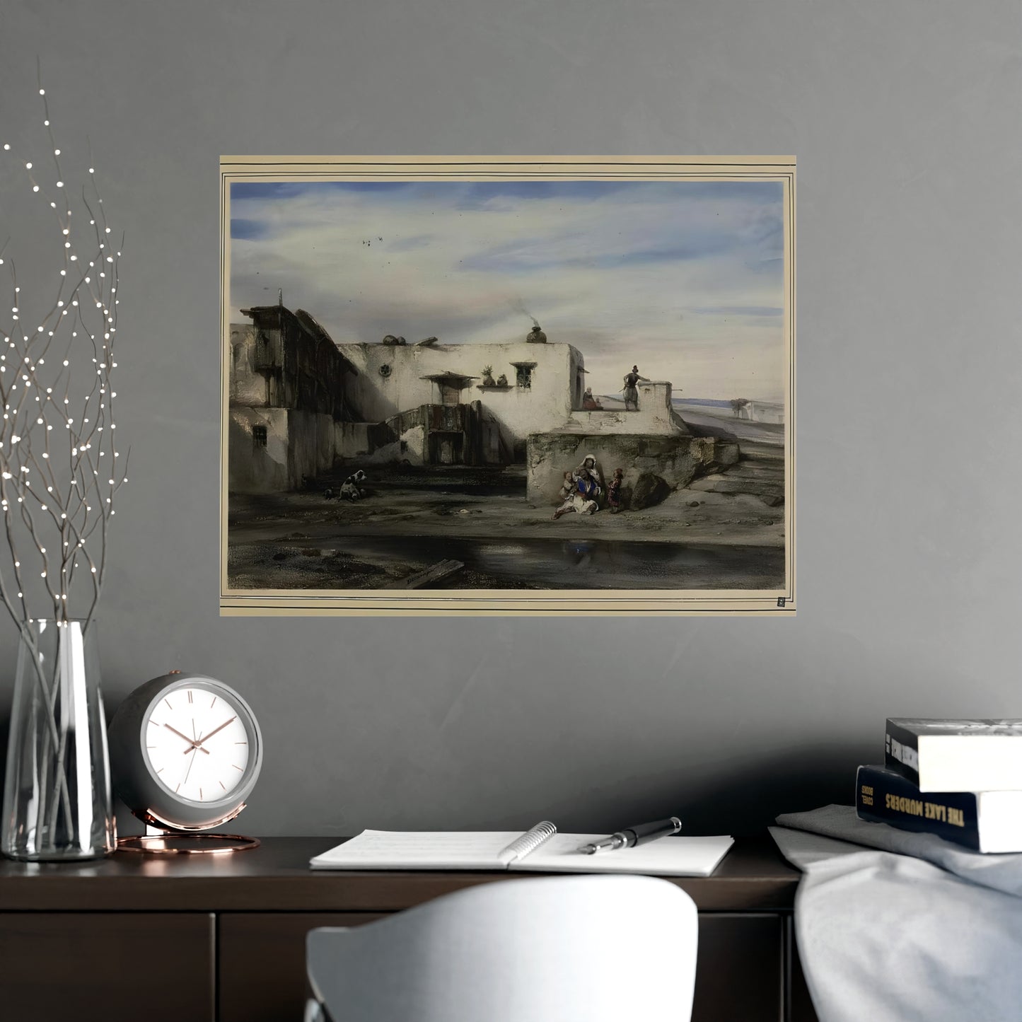 Vintage Greek Village Wall Art