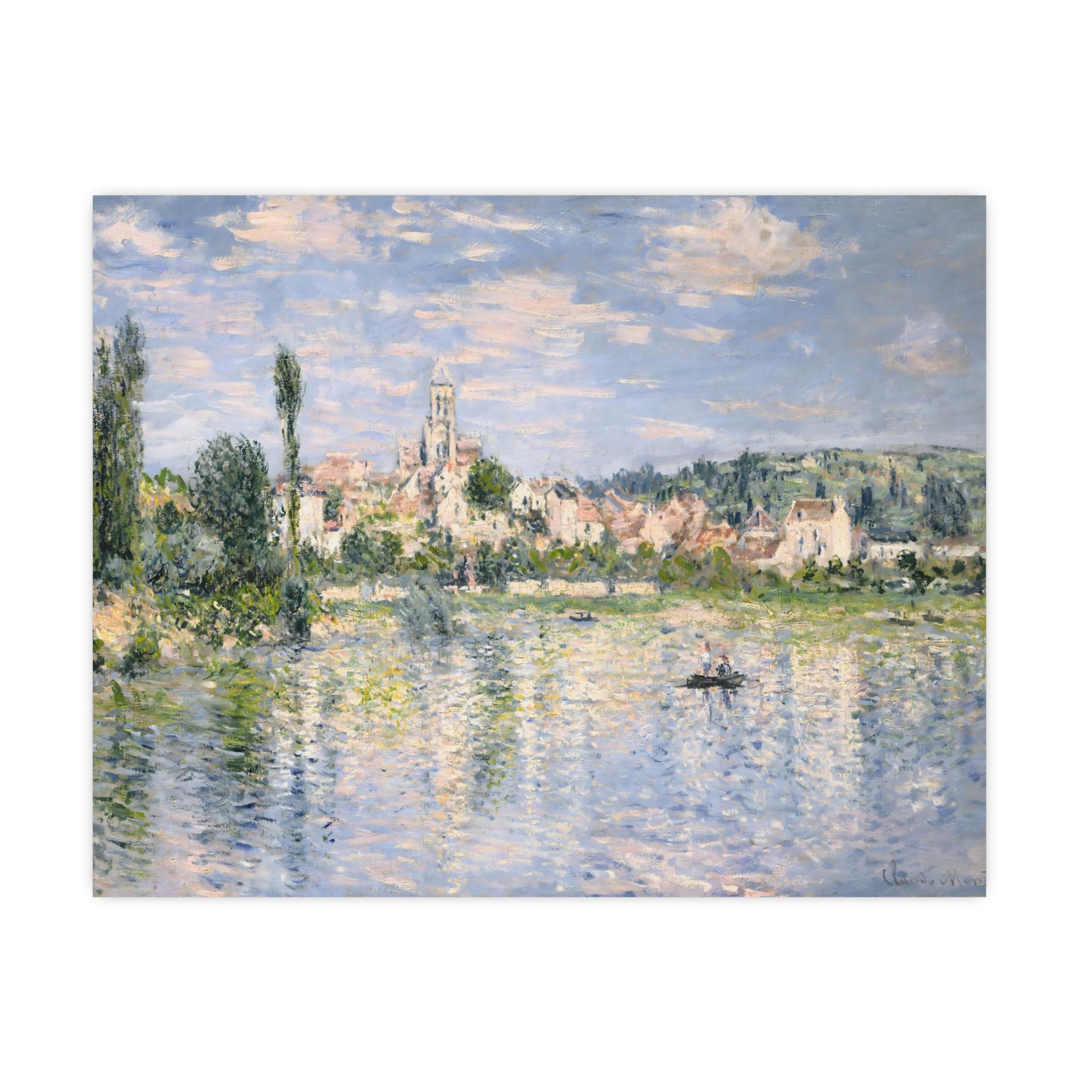 Claude Monet's 'Banks of the Seine, Vétheuil (1880)  digitally enhanced by Lisa Burningham designs