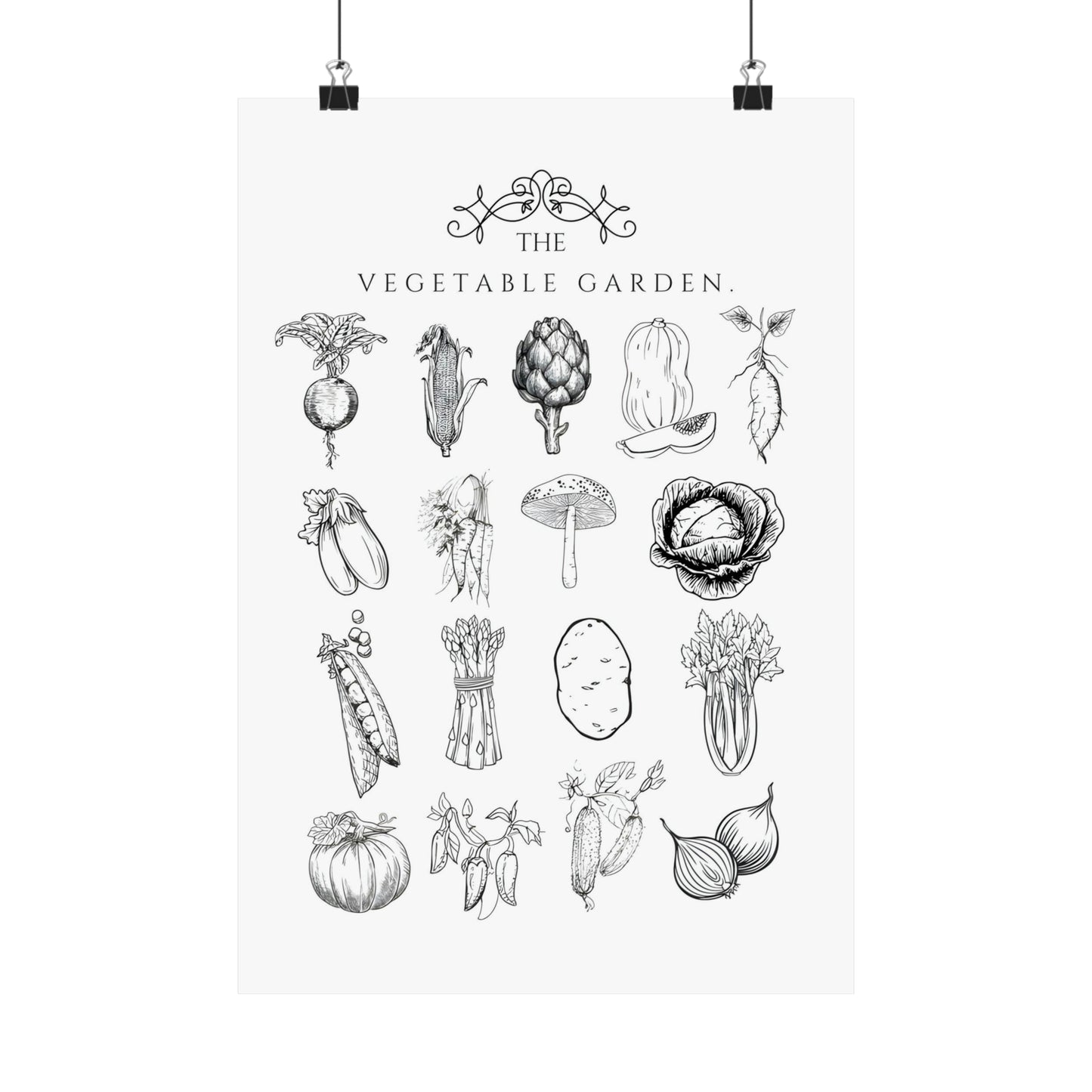 Vegetables Garden Wall Print
