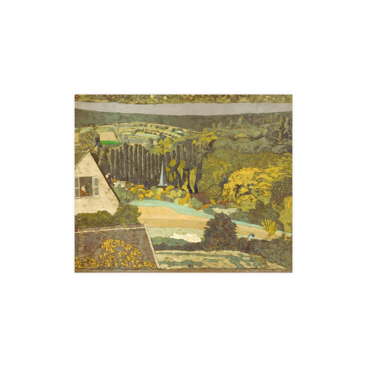 Woods Overlooking Wall Print