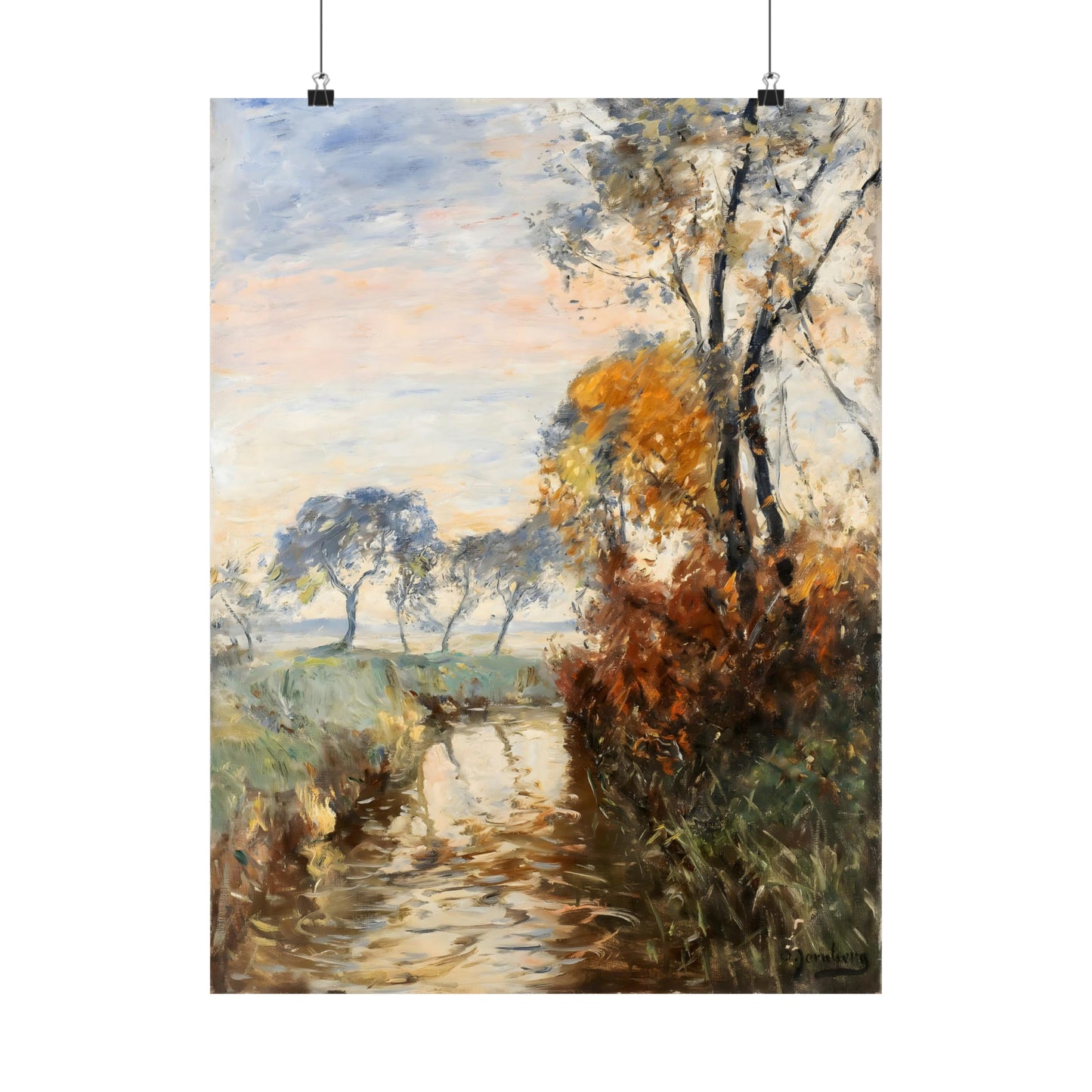 Autumn Landscape With Stream