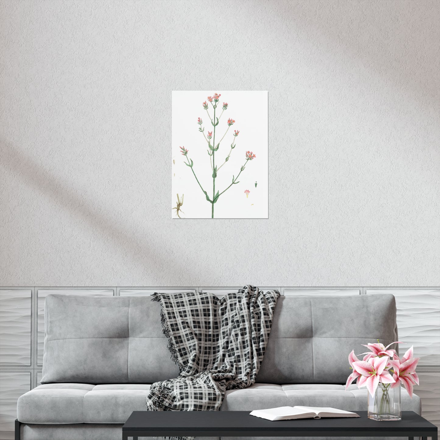 La Petite Centauree Flower Wall Print
