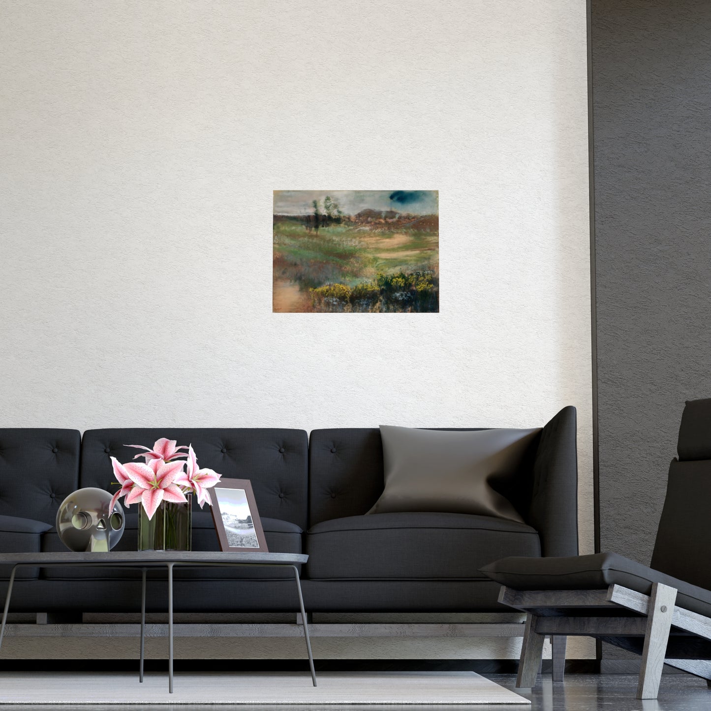 Garden with Smokestacks Wall Prints
