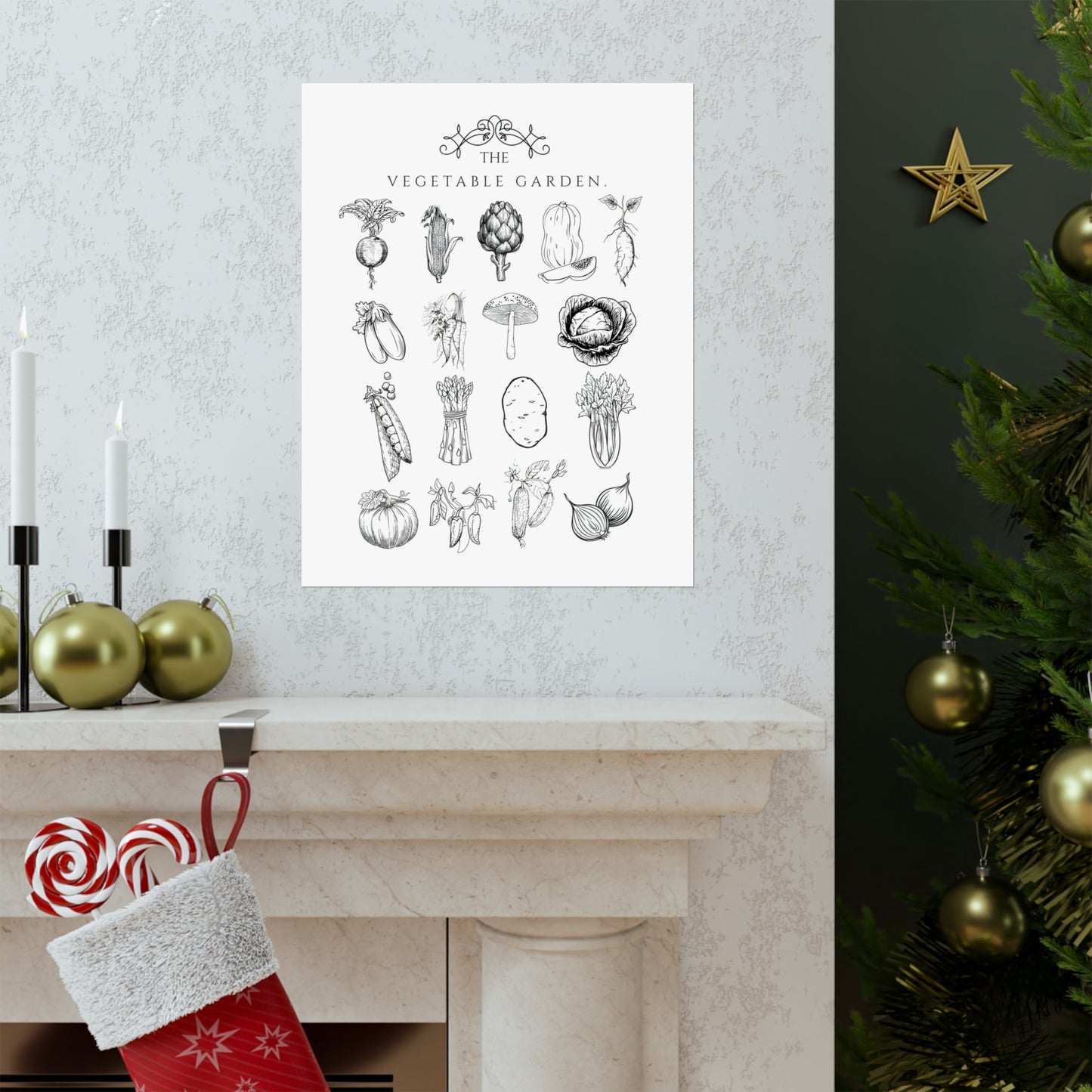 Vegetables Garden Wall Print