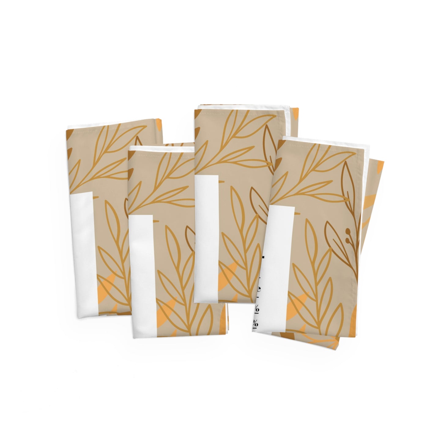 Thanksgiving Calorie Tan & Gold Napkins