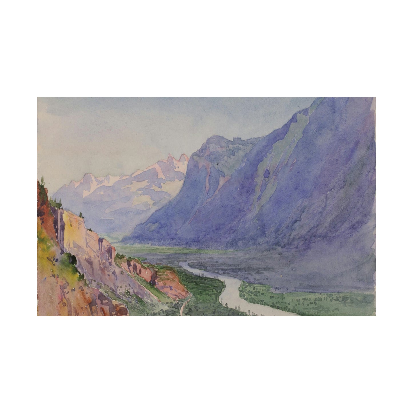 The Rhone from the Path to Salvari