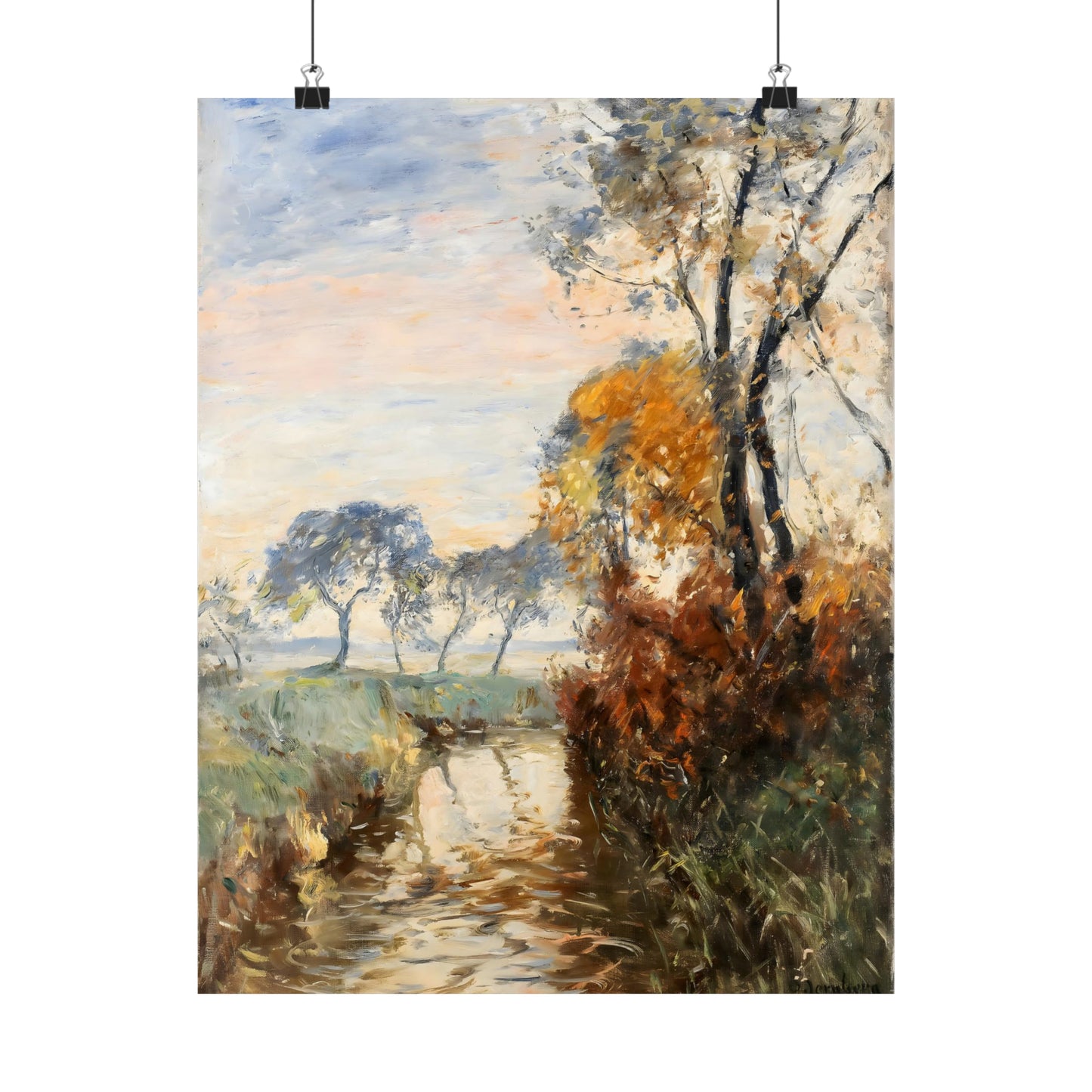 Autumn Landscape With Stream