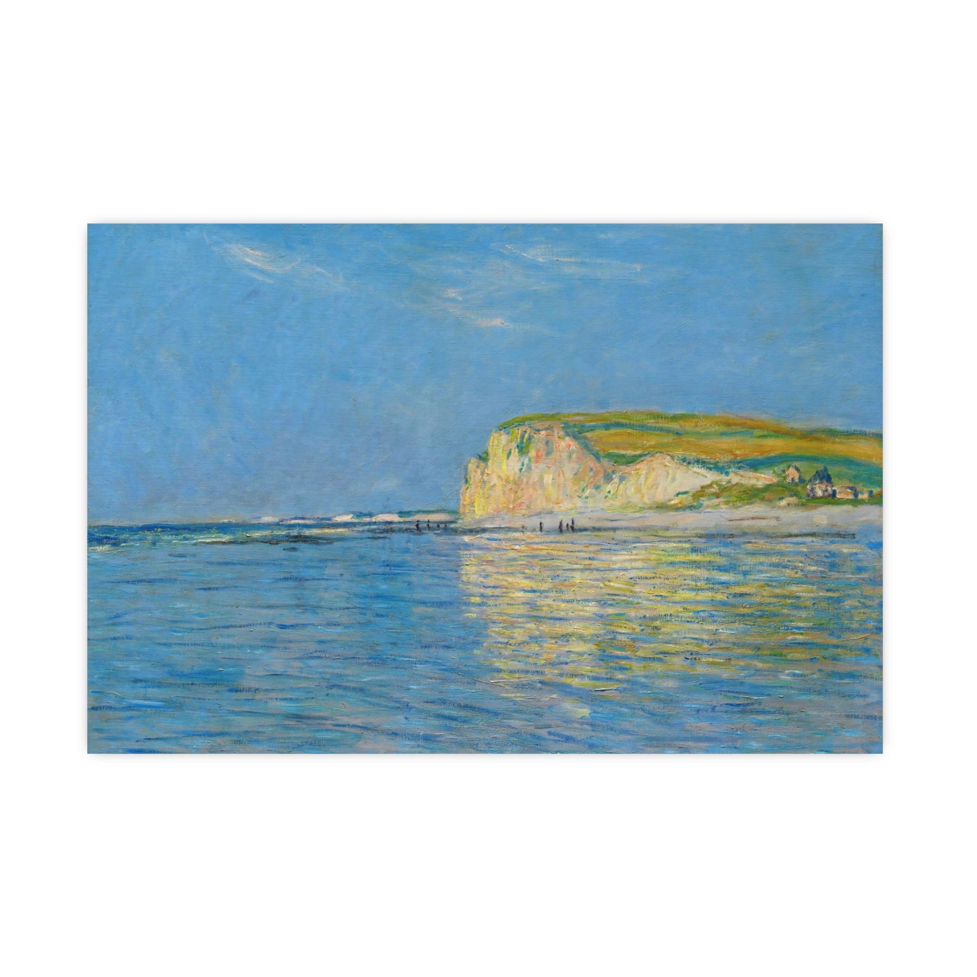 Claude Monet's "Low Tide at Pourville, near Dieppe (1882)  digitally enhanced by Lisa Burningham designs