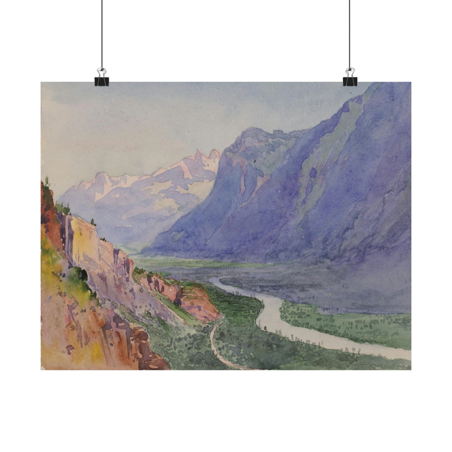 The Rhone from the Path to Salvari