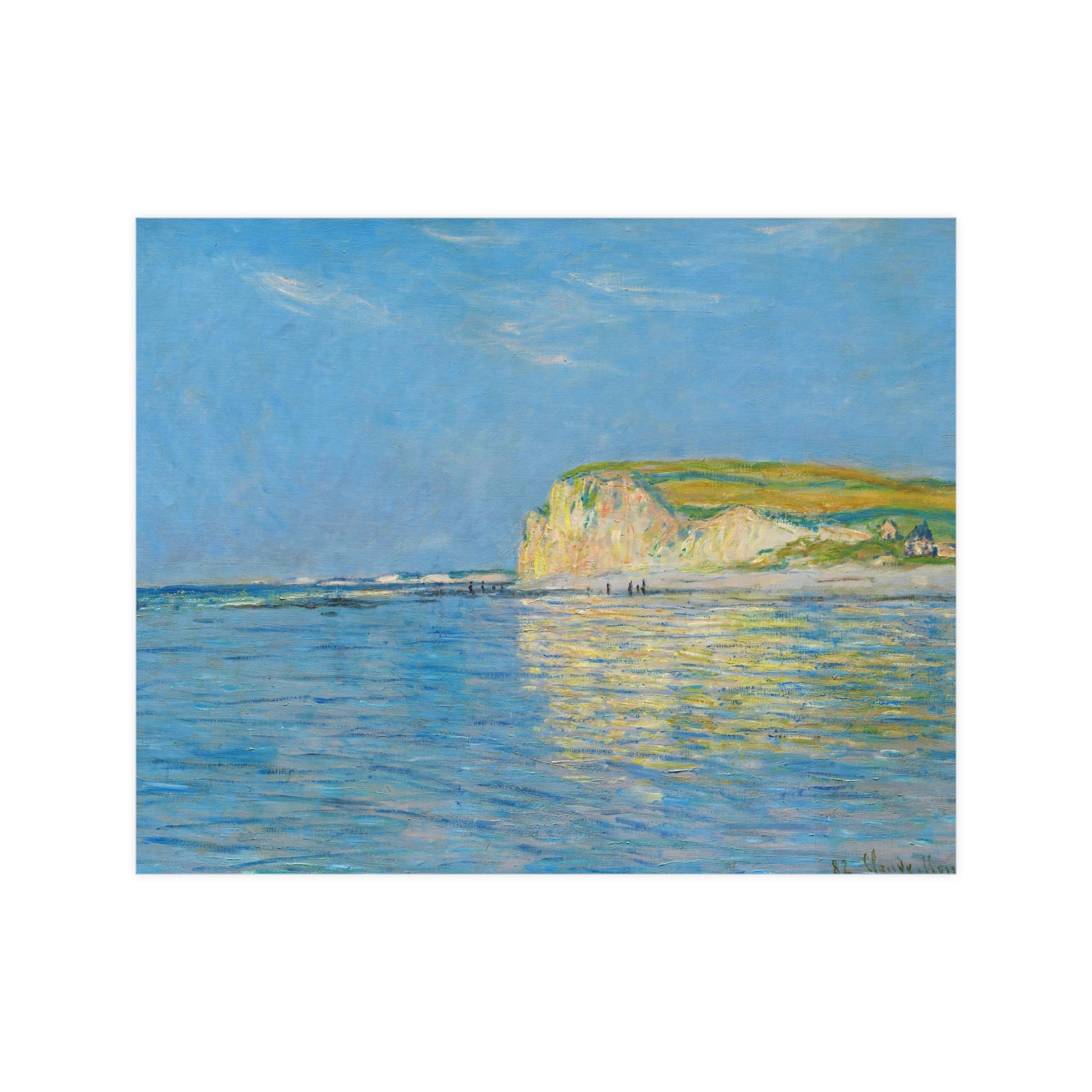 Claude Monet's "Low Tide at Pourville, near Dieppe (1882)  digitally enhanced by Lisa Burningham designs