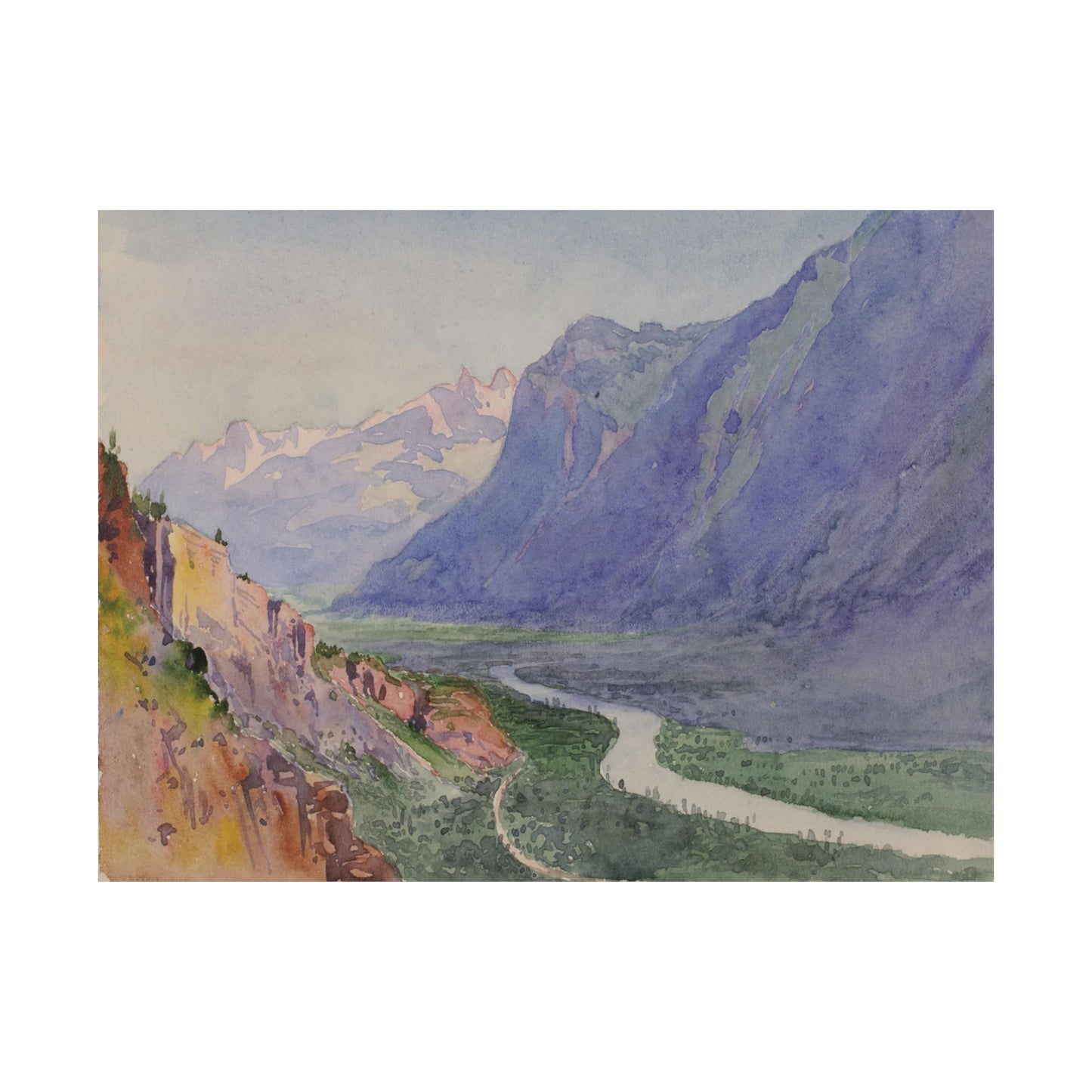 The Rhone from the Path to Salvari
