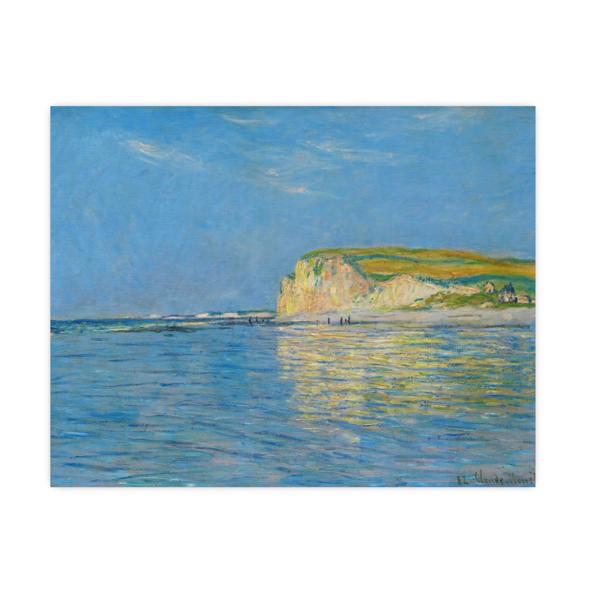 Claude Monet's "Low Tide at Pourville, near Dieppe (1882)  digitally enhanced by Lisa Burningham designs