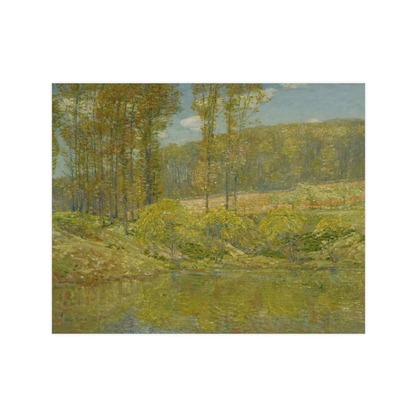 Autumn Trees by the Lake