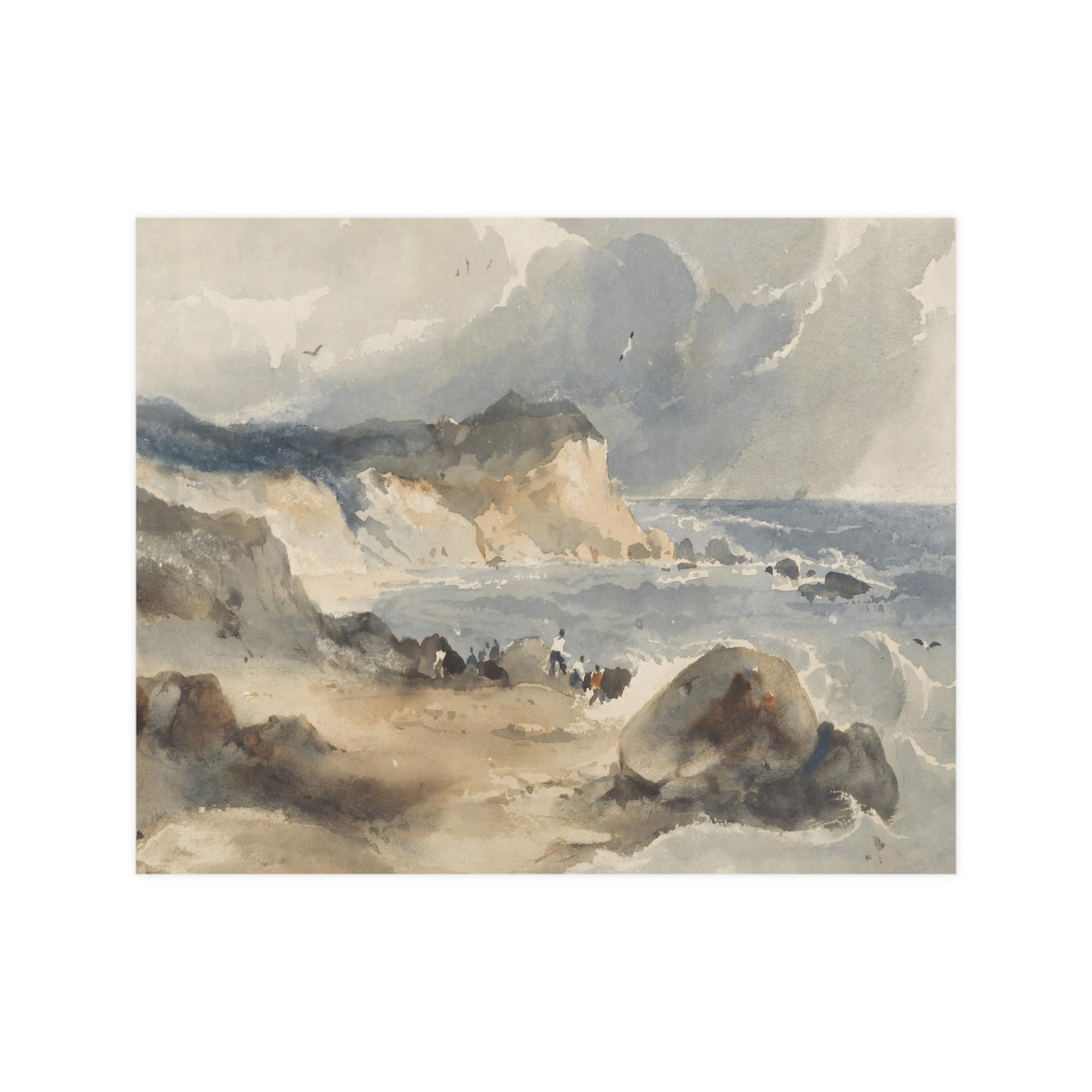 A Coastal Scene Print