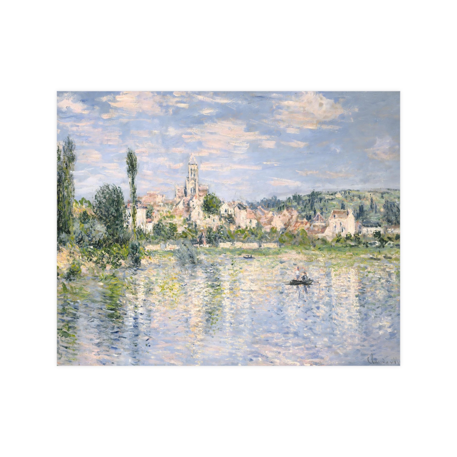 Claude Monet's 'Banks of the Seine, Vétheuil (1880)  digitally enhanced by Lisa Burningham designs
