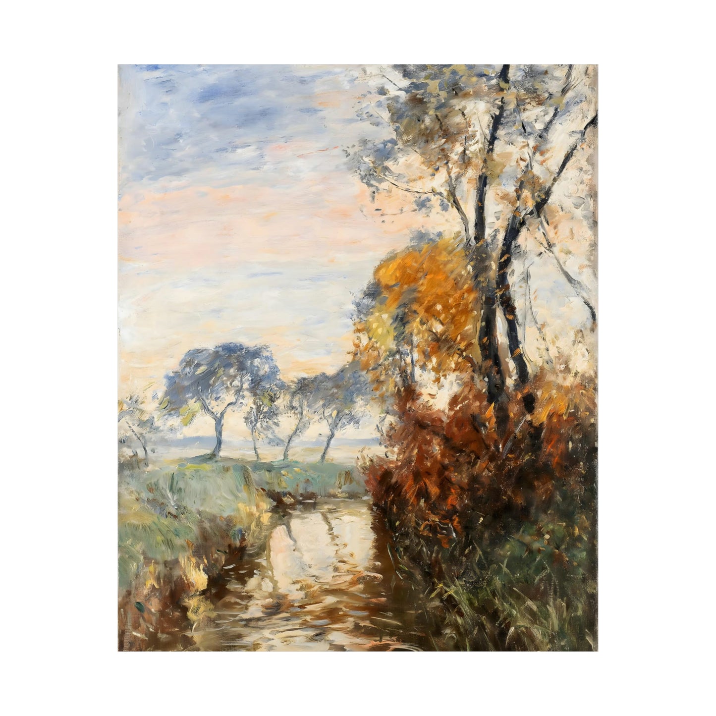 Autumn Landscape With Stream