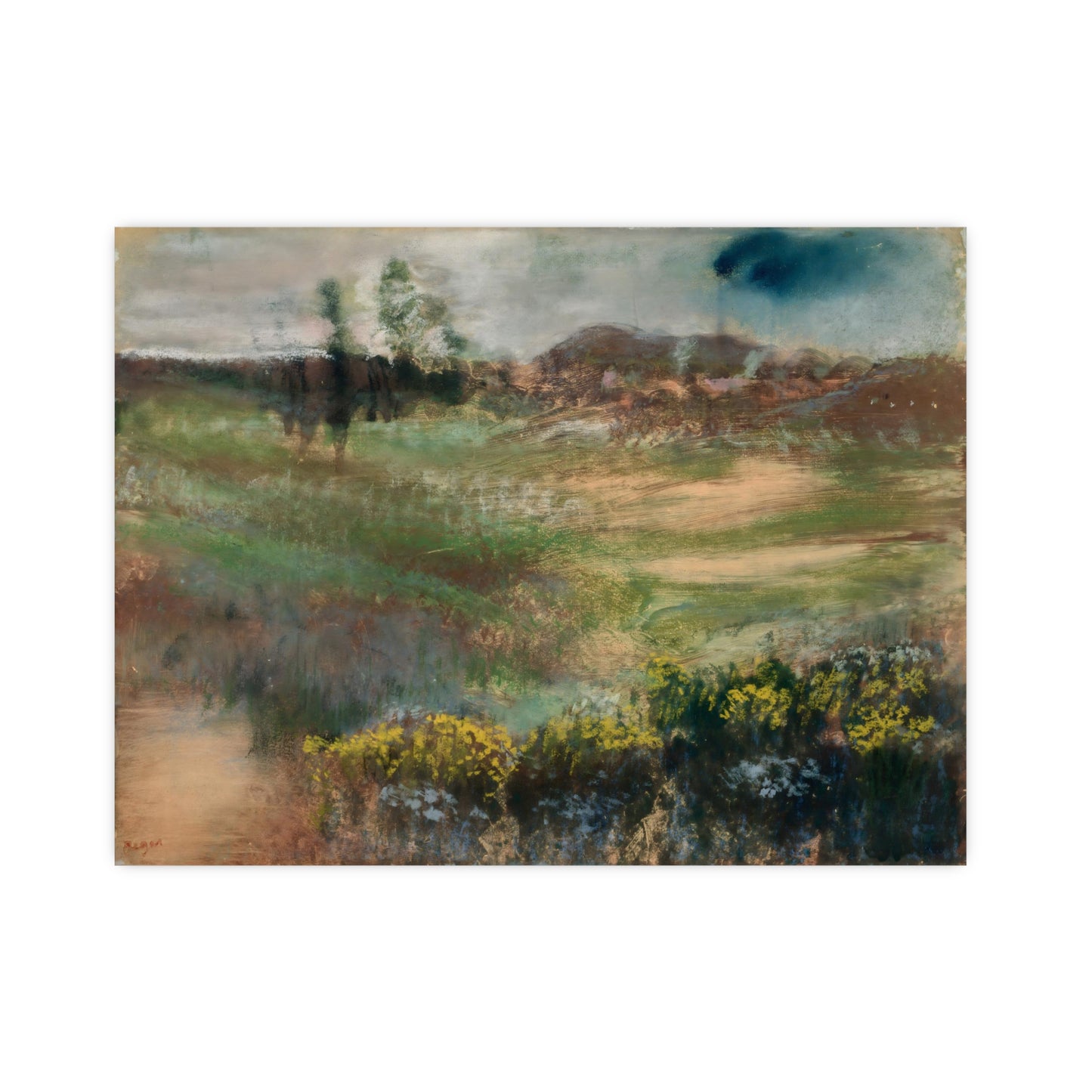 Garden with Smokestacks Wall Prints