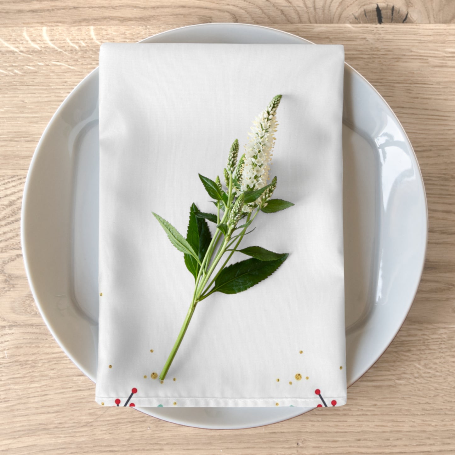 Pine Branch & Berry Napkins