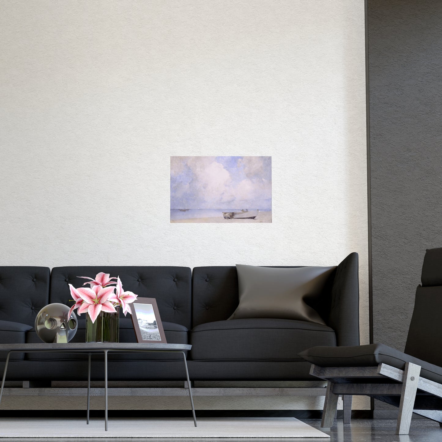 Boat and Cloud Print