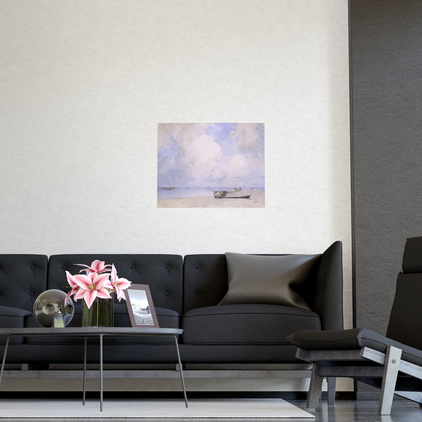 Boat and Cloud Print