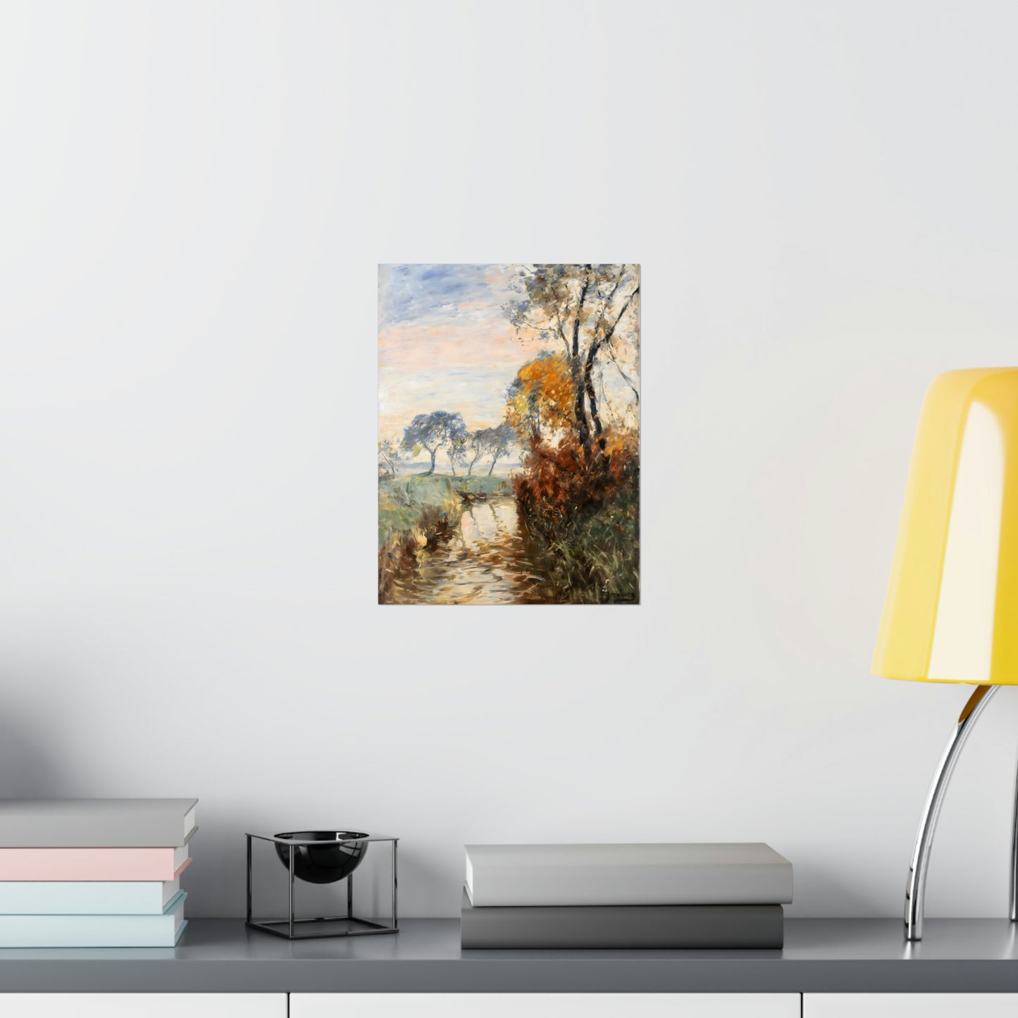 Autumn Landscape With Stream