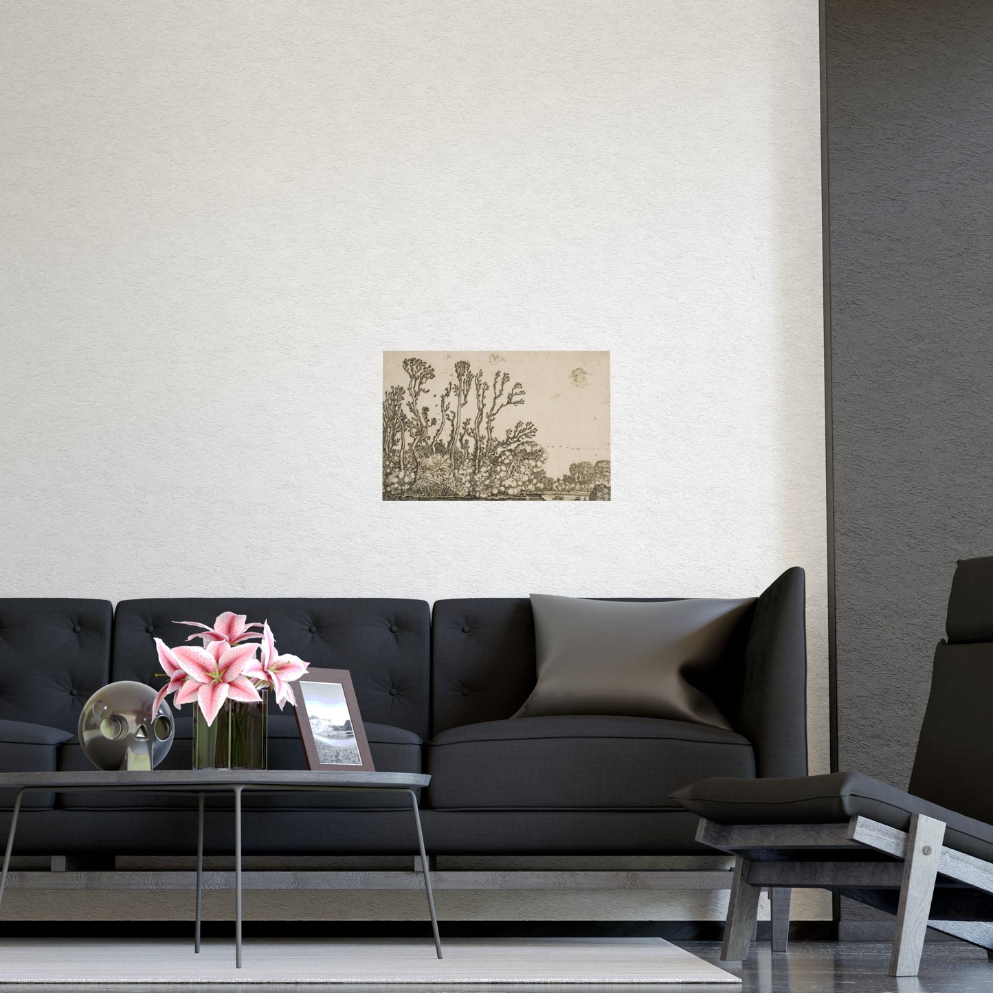 Old Trees Landscape Wall Print