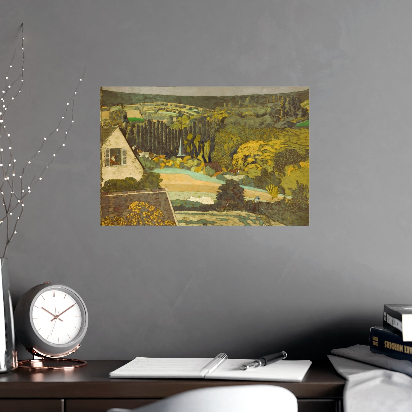 Woods Overlooking Wall Print