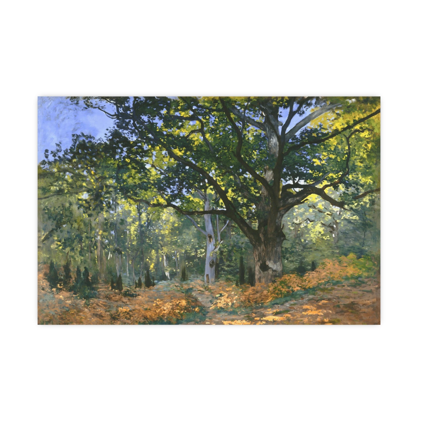 Claude Monet's 'The Bodmer Oak, Fontainebleau Forest' (1865). digitally enhanced by Lisa Burningham designsClaude Monet's 'The Bodmer Oak, Fontainebleau Forest' (1865). digitally enhanced by Lisa Burningham designs
