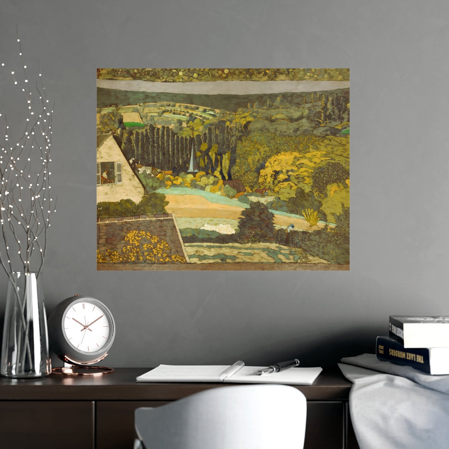 Woods Overlooking Wall Print