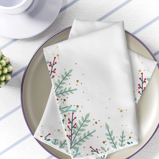 Pine Branch & Berry Napkins