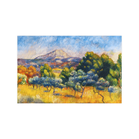 Autumn Trees and Mountains