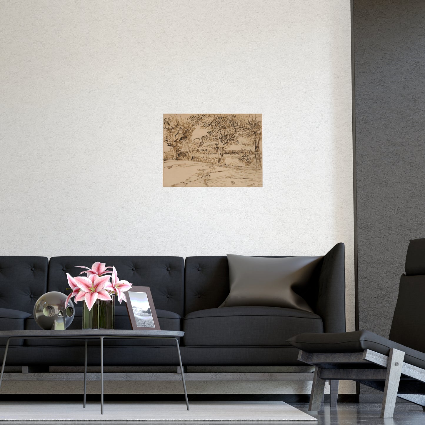 Vintage Arles Landscape Wall Prints