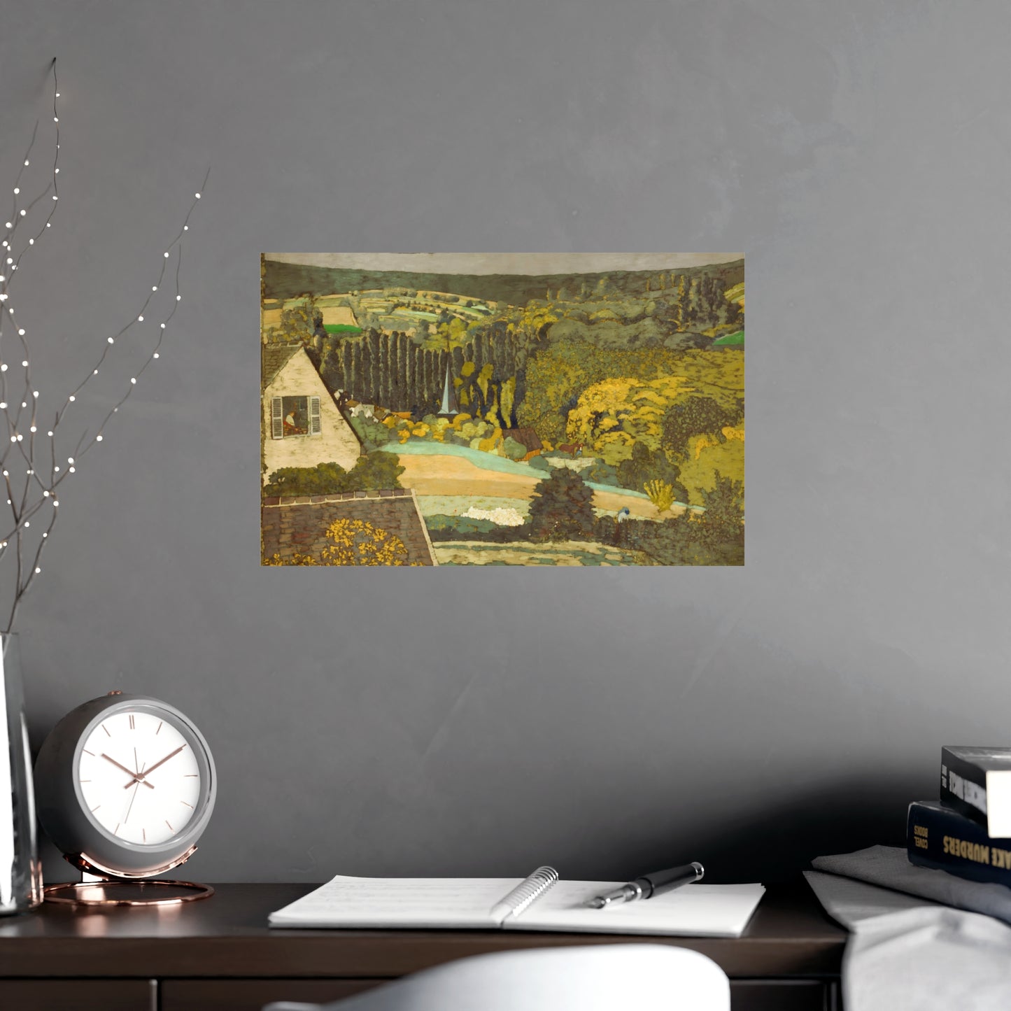 Woods Overlooking Wall Print