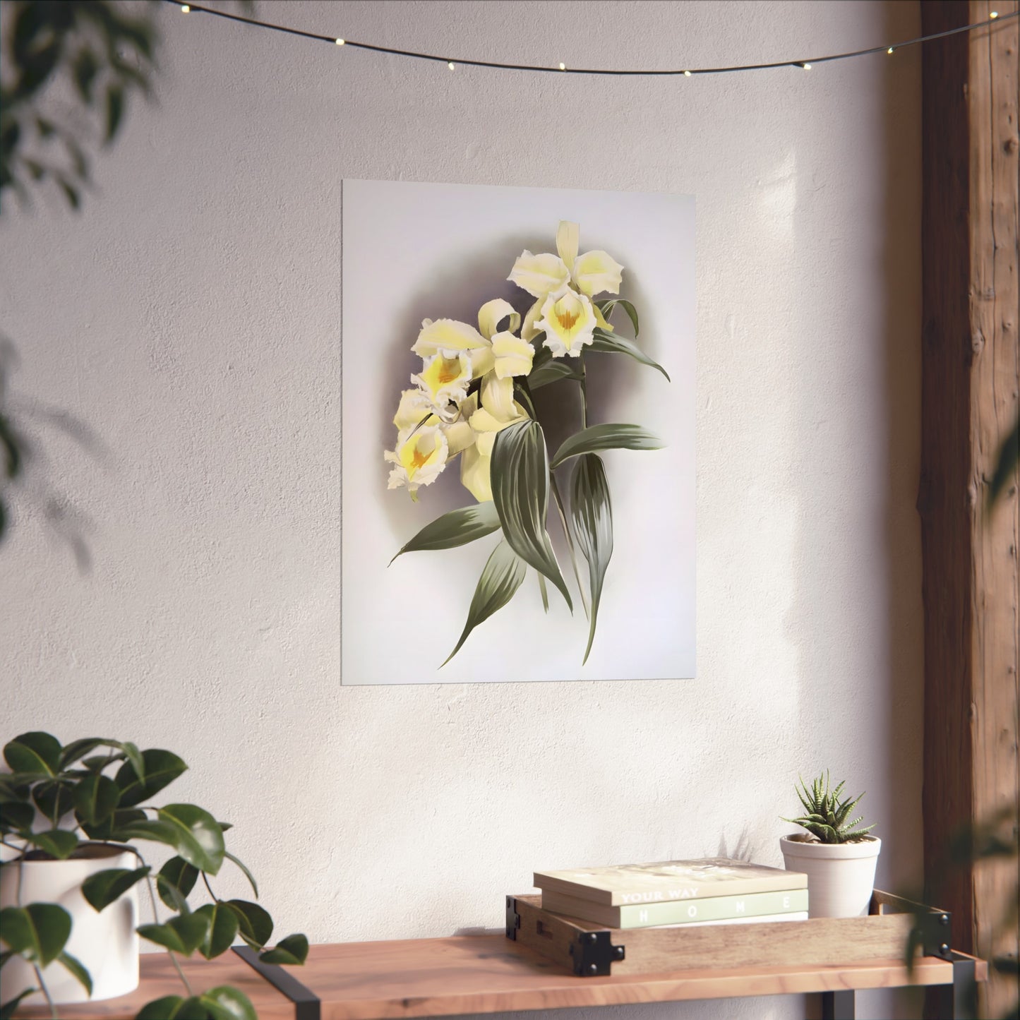 Vintage White Orchids
