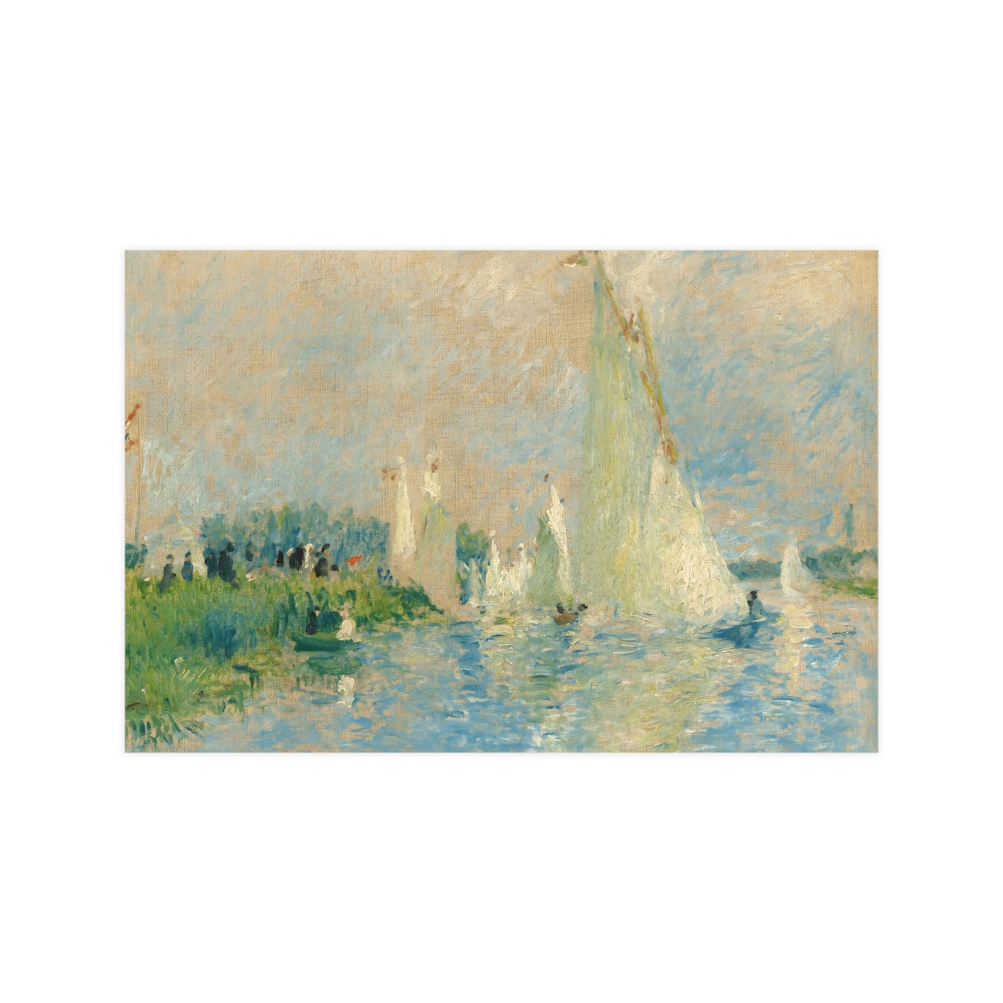 Abstract By The Lake Print