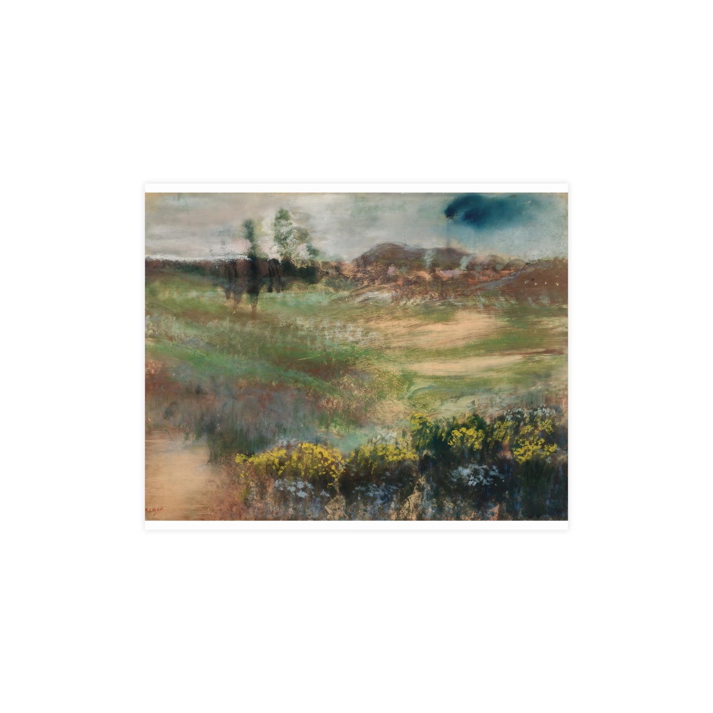 Garden with Smokestacks Wall Prints