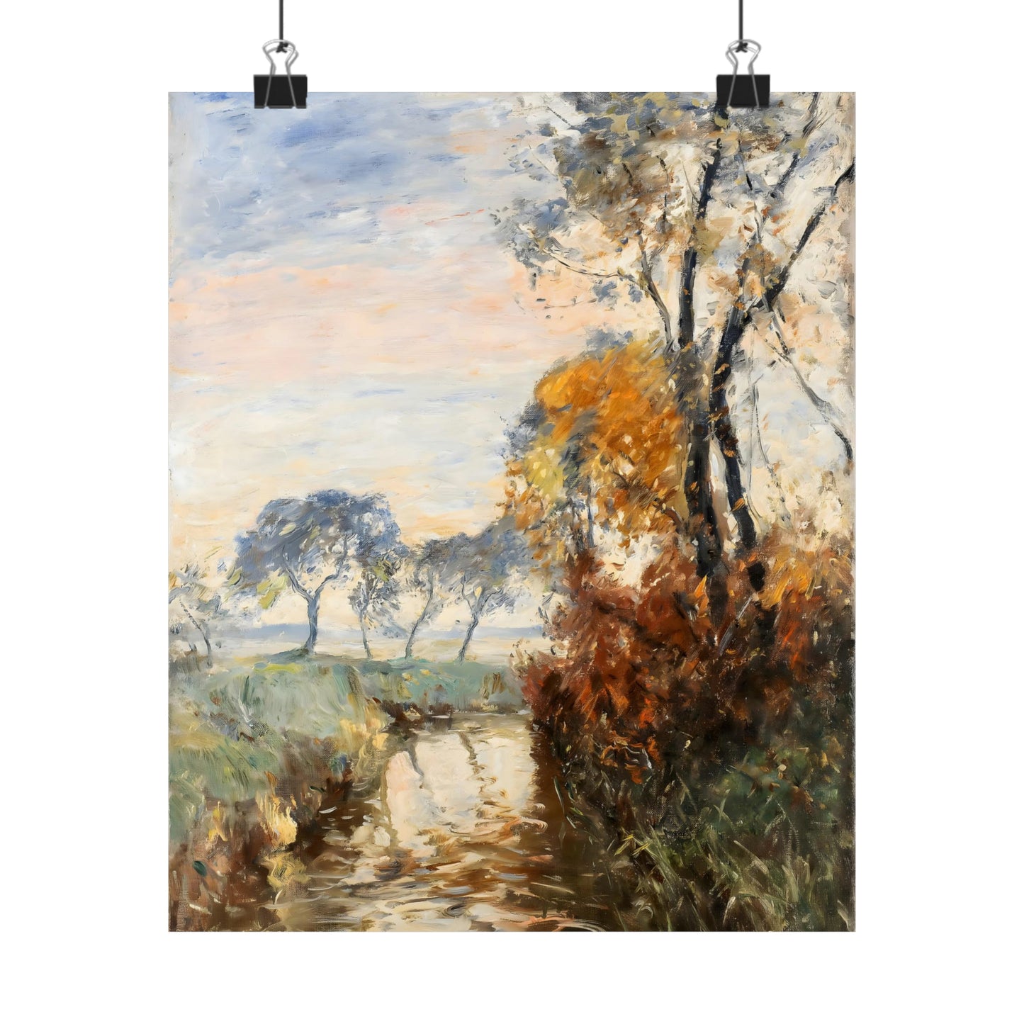 Autumn Landscape With Stream