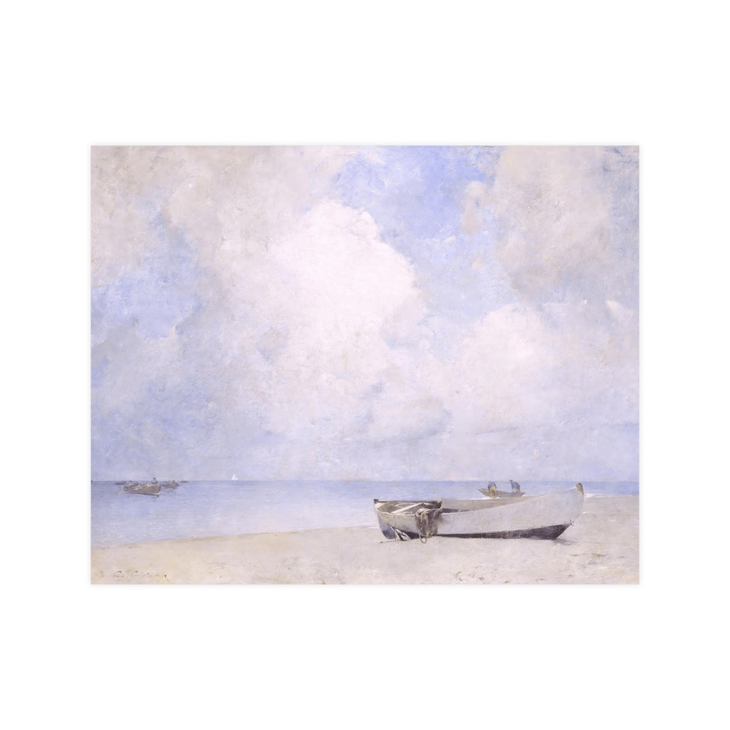 Boat and Cloud Print