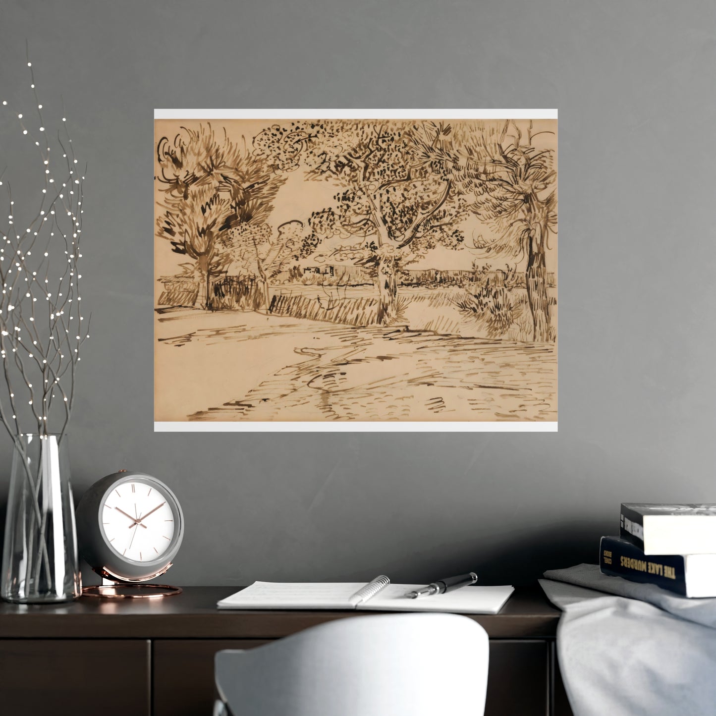 Vintage Arles Landscape Wall Prints