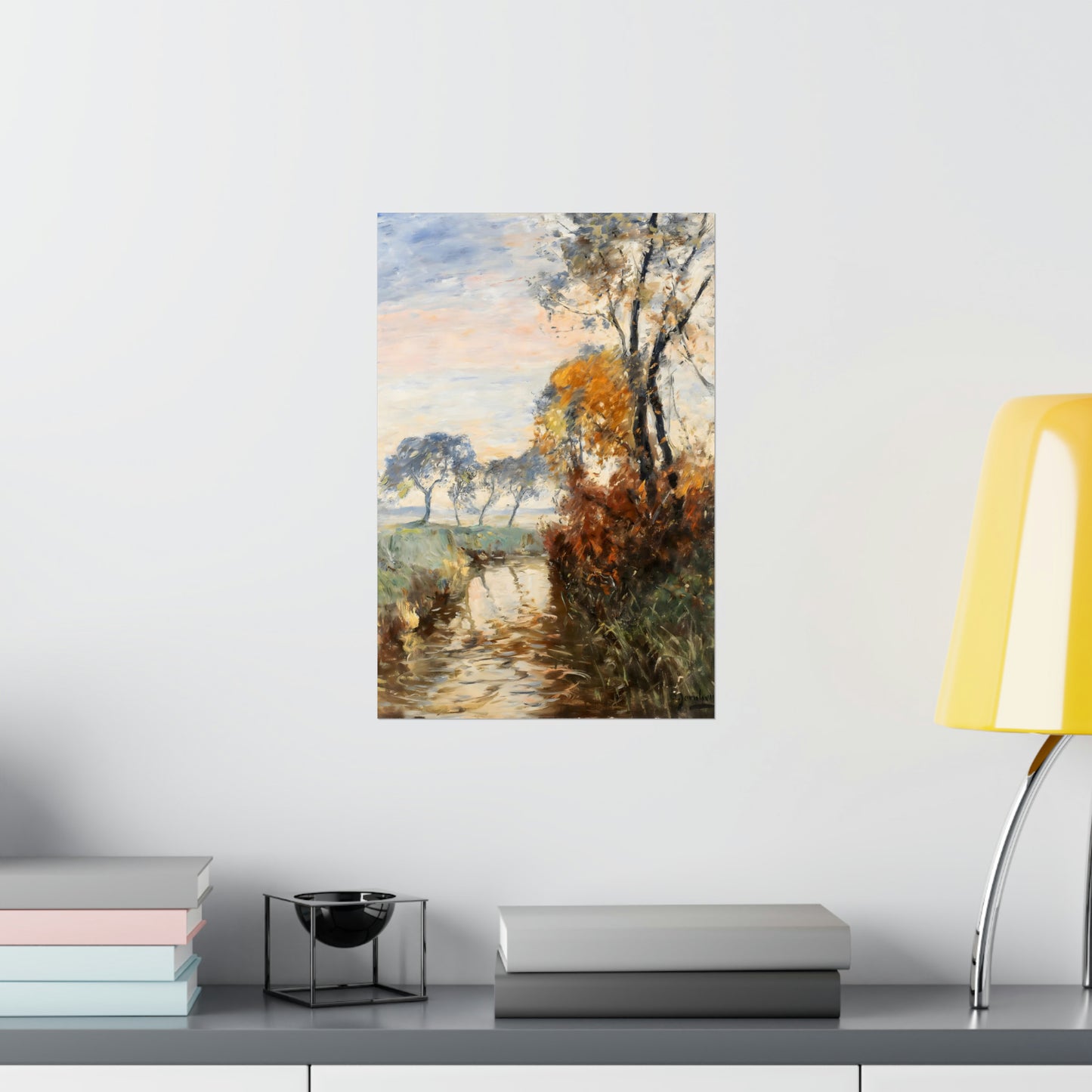 Autumn Landscape With Stream