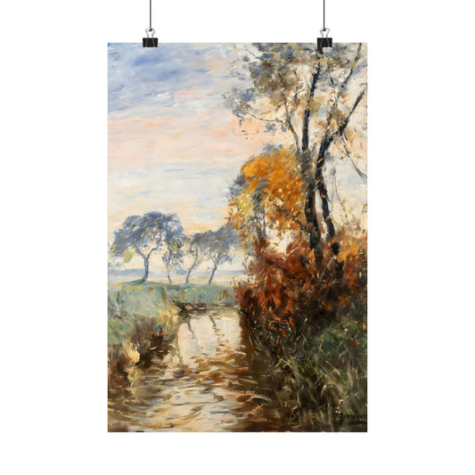 Autumn Landscape With Stream