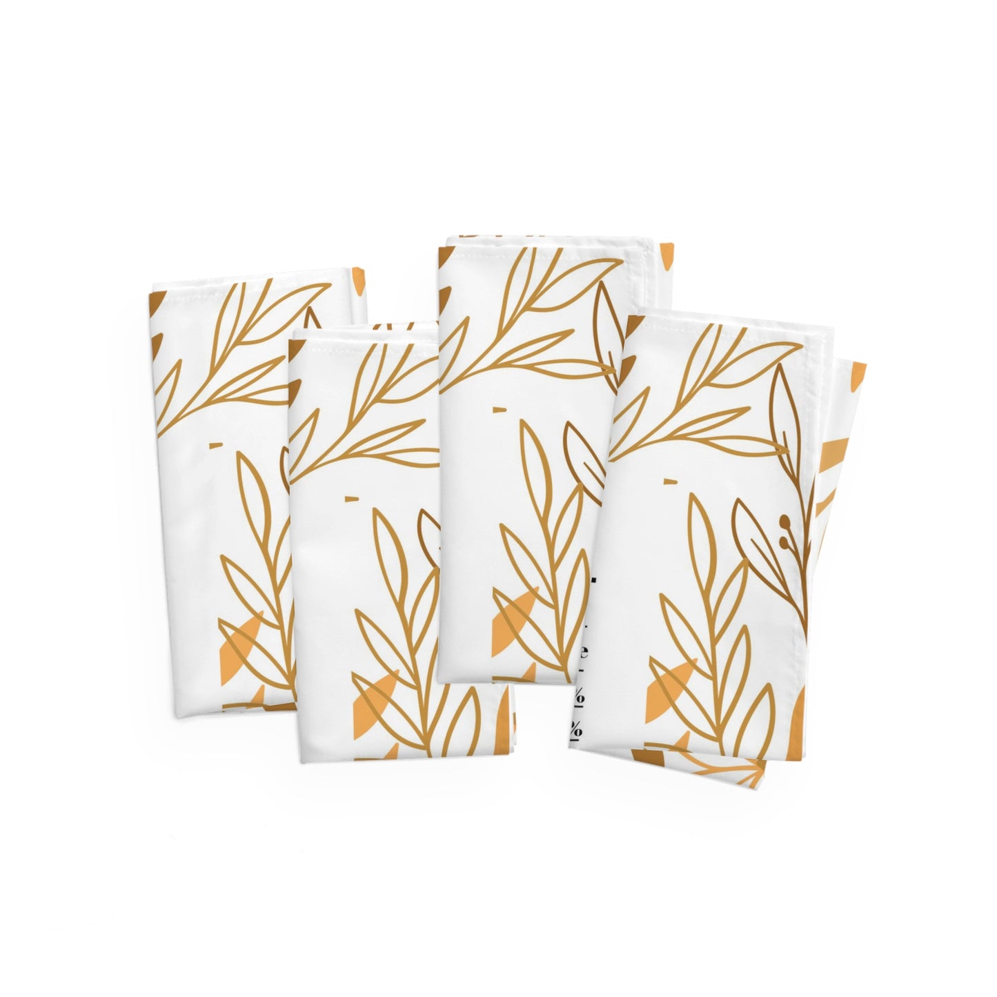 Thanksgiving Calorie White & Gold Napkins